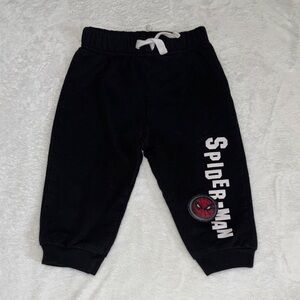 (3 for $10) marvel Spider-Man Black Kids Sweatpants with Drawstring
